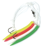 Eagle Claw Mackerel Multi Color Tube Rig, 4/string